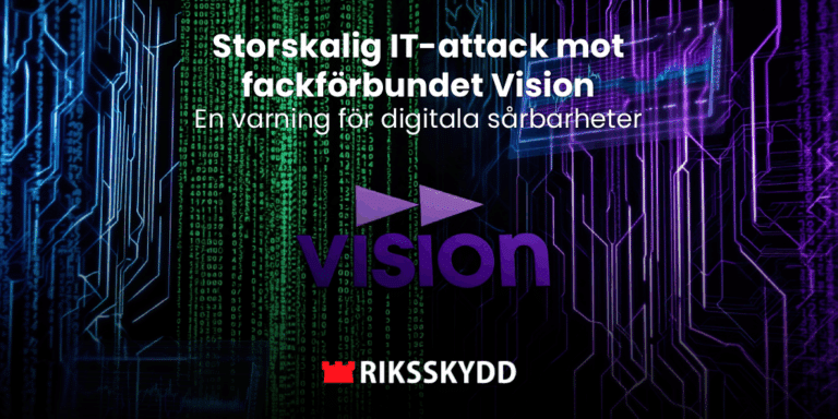 Storskalig IT-attack mot fackförbundet Vision: En varning för digitala sårbarheter