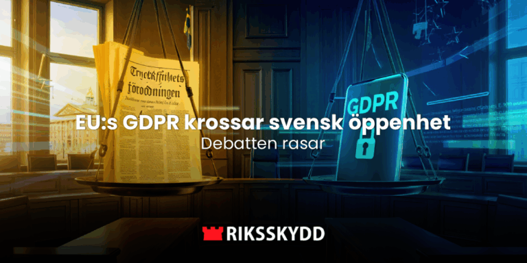 EU:s GDPR krossar svensk öppenhet – debatten rasar