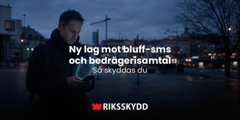 Person med mobiltelefon får ett misstänkt samtal som stoppas innan det når fram